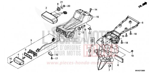FEU ARRIERE NC750DG de 2016